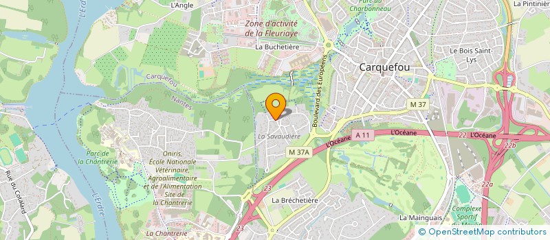 localisation de l'entreprise MADAME LAURA LEGOUX  CARQUEFOU