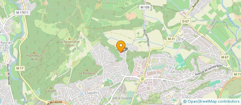 localisation de l'entreprise MADAME LAURA LESAGE  CLAPIERS