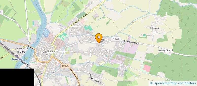 localisation de l'entreprise MADAME LAURA LETERRIER  AUXONNE