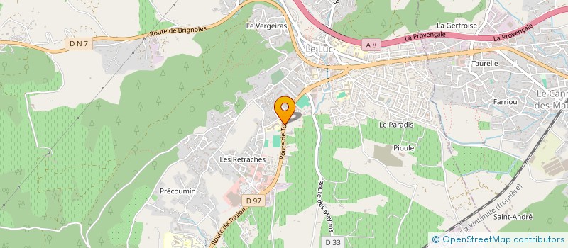 localisation de l'entreprise MADAME LAURA LEVY à LE LUC