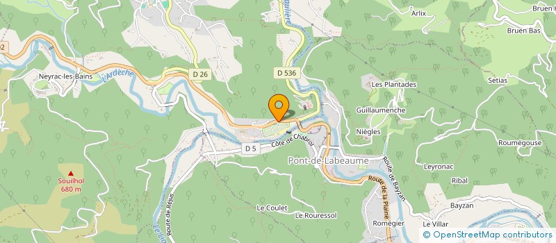 localisation de l'entreprise MADAME LAURA LEYNAUD  MEYRAS