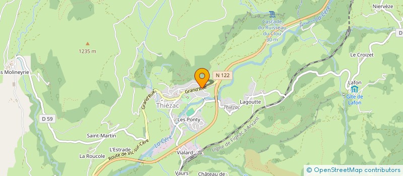localisation de l'entreprise MADAME LAURA LHEUREUX à THIEZAC