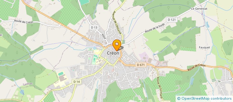 localisation de l'entreprise MADAME LAURA LINARD  CREON