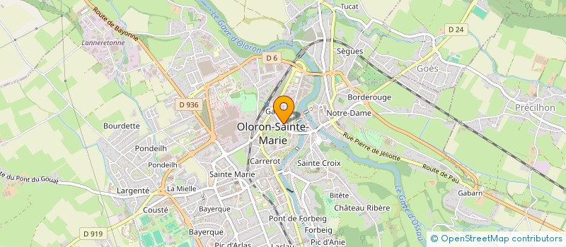 localisation de l'entreprise MADAME LAURA LISELOTTE CHRIST POLITIEK  OLORON-SAINTE-MARIE