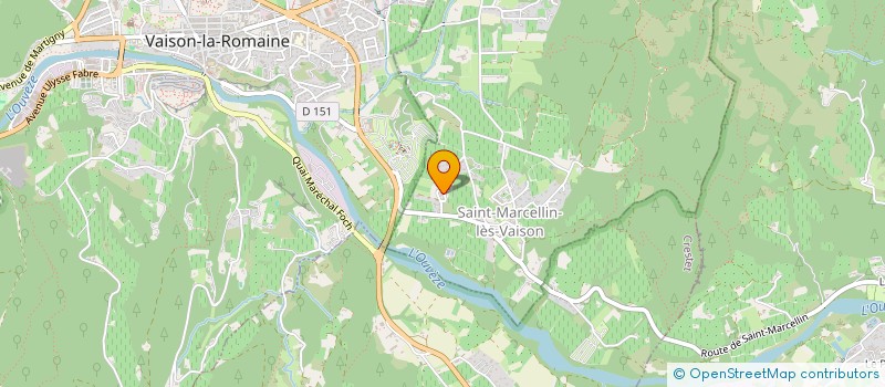 localisation de l'entreprise MADAME LAURA LOMBARD  SAINT-MARCELIN-LES-VAISON