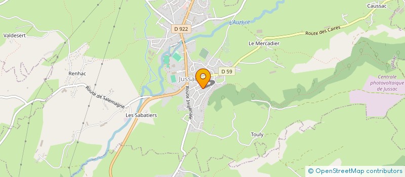 localisation de l'entreprise MADAME LAURA LOPEZ à JUSSAC