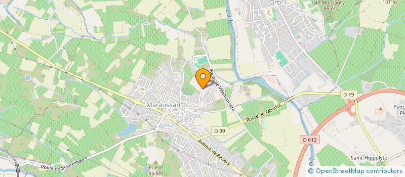 localisation de l'entreprise MADAME LAURA LOUVET à BEZIERS