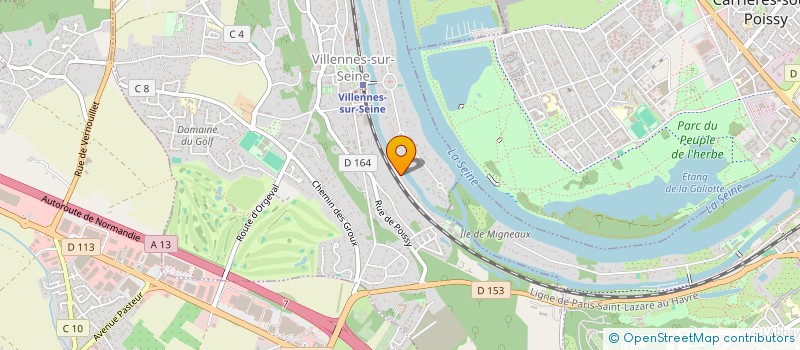 localisation de l'entreprise MADAME LAURA LOUVIGNES  VILLENNES-SUR-SEINE