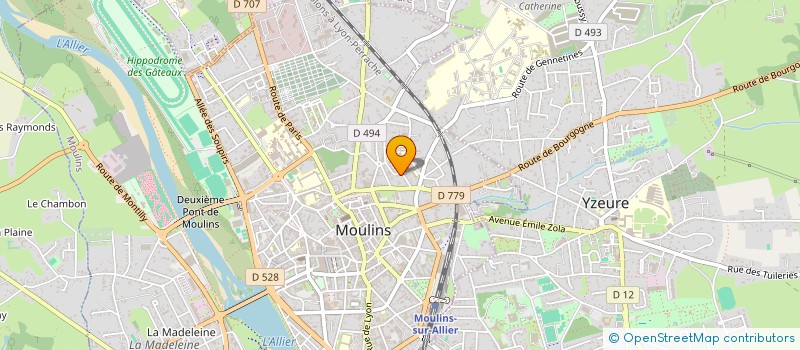 localisation de l'entreprise MADAME LAURA-LYNE BECQUEREAU  MOULINS