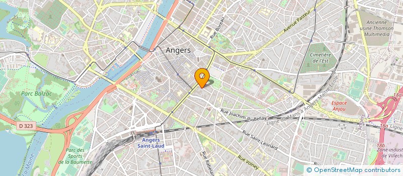 localisation de l'entreprise MADAME LAURA LYONNET à ANGERS