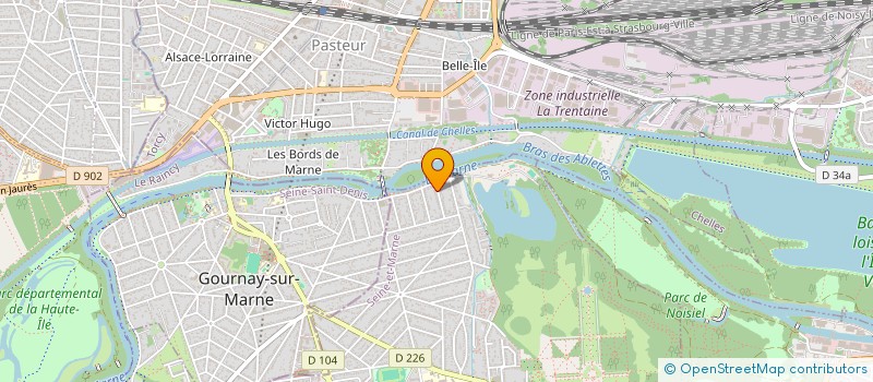 localisation de l'entreprise MADAME LAURA MAGALHAES  CHAMPS-SUR-MARNE