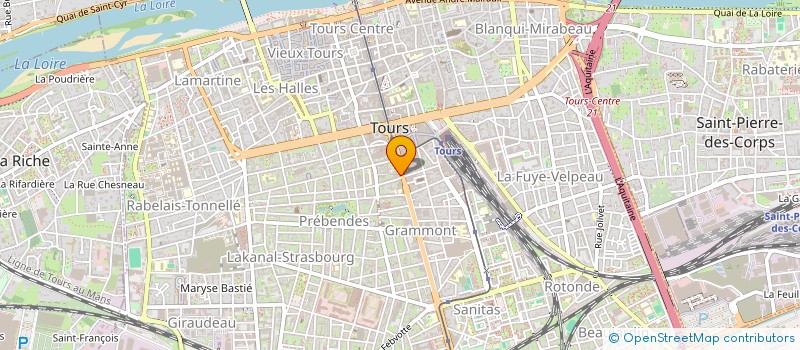 localisation de l'entreprise MADAME LAURA MAGALLON  TOURS