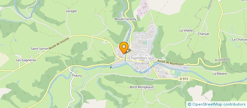 localisation de l'entreprise MADAME LAURA MAGNINAT à CHAMBON-SUR-VOUEIZE