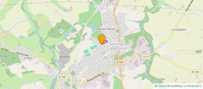 localisation de l'entreprise MADAME LAURA MAINETTI à MONTREVAULT-SUR-EVRE
