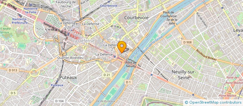 localisation de l'entreprise MADAME LAURA MAISON  COURBEVOIE