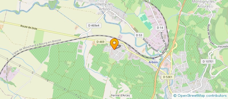 localisation de l'entreprise MADAME LAURA MAITRE  ARBOIS