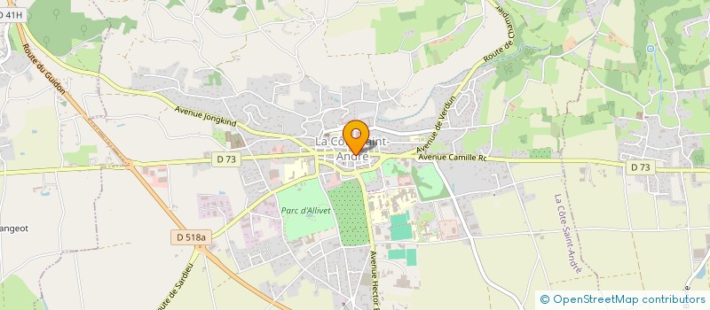 localisation de l'entreprise MADAME LAURA MALON  LA COTE-SAINT-ANDRE