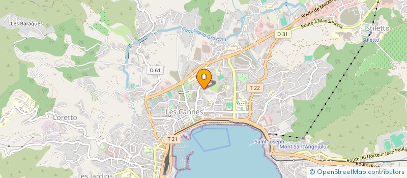 localisation de l'entreprise MADAME LAURA MANCINI  AJACCIO