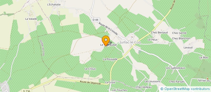 localisation de l'entreprise MADAME LAURA MANNIER à JUILLAC-LE-COQ