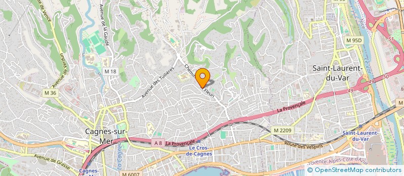 localisation de l'entreprise MADAME LAURA MANTIS  CAGNES-SUR-MER