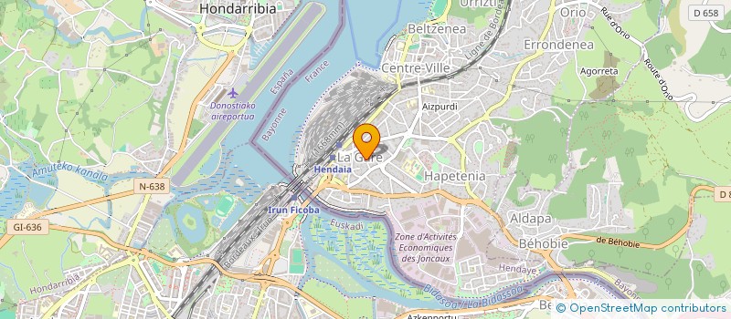 localisation de l'entreprise MADAME LAURA MANZANO ESTEBAN  HENDAYE