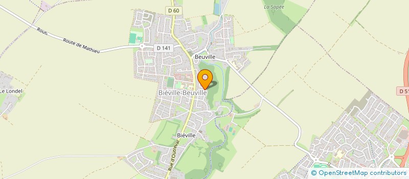 localisation de l'entreprise MADAME LAURA MARANGOLO  BIEVILLE-BEUVILLE