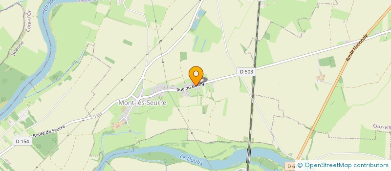 localisation de l'entreprise MADAME LAURA MARCHERON  MONT-LES-SEURRE