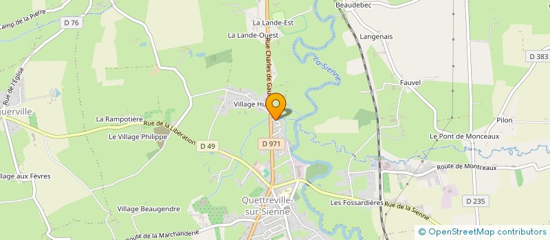 localisation de l'entreprise MADAME LAURA MARIE VIRGINIE LEFEVRE  QUETTREVILLE-SUR-SIENNE