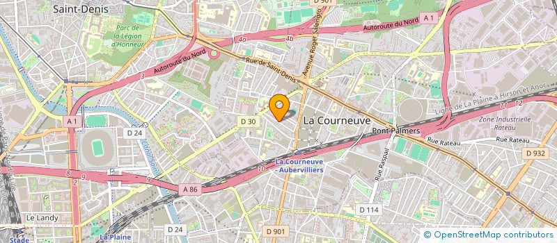 localisation de l'entreprise MADAME LAURA MARNEF à LA COURNEUVE