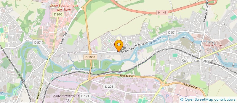 localisation de l'entreprise MADAME LAURA MARRAUD  RUELLE-SUR-TOUVRE