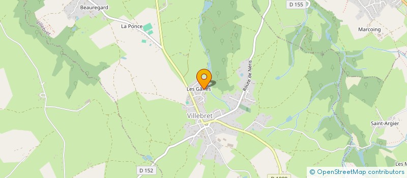 localisation de l'entreprise MADAME LAURA MARTELE  VILLEBRET