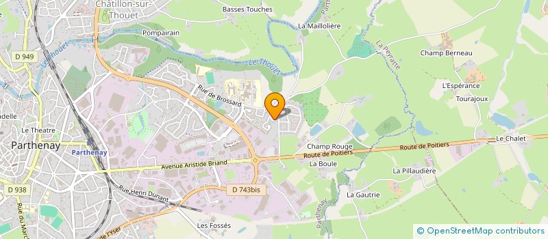 localisation de l'entreprise MADAME LAURA MARTINA  PARTHENAY