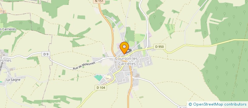 localisation de l'entreprise MADAME LAURA MARTINAT à COURSON-LES-CARRIERES