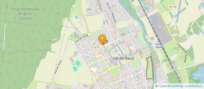 localisation de l'entreprise MADAME LAURA MARTINEZ  VAL-DE-REUIL