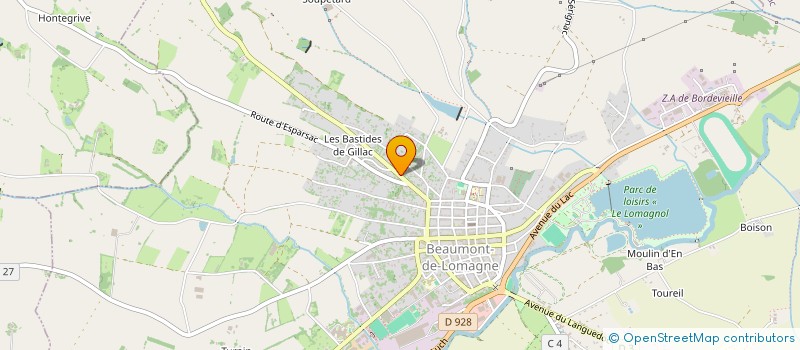 localisation de l'entreprise MADAME LAURA MATHEVON  BEAUMONT-DE-LOMAGNE