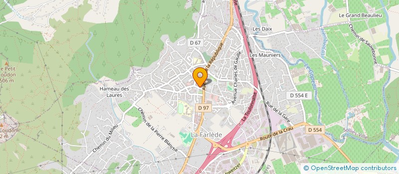 localisation de l'entreprise MADAME LAURA MATHIEU à LA FARLEDE