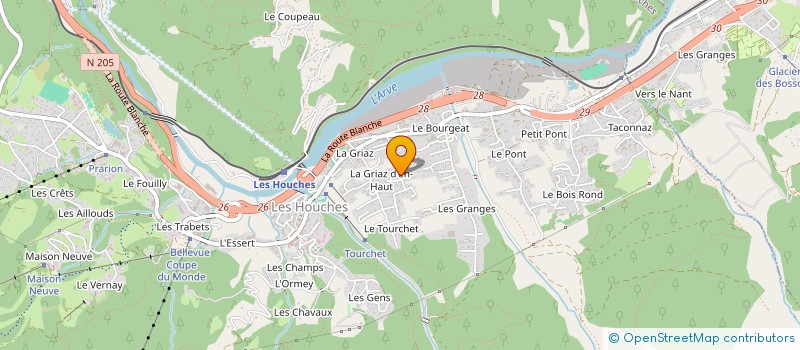 localisation de l'entreprise MADAME LAURA MCLEAN  LES HOUCHES