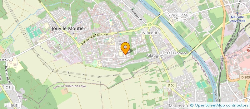 localisation de l'entreprise MADAME LAURA MENETRIER-MONDEME  JOUY-LE-MOUTIER