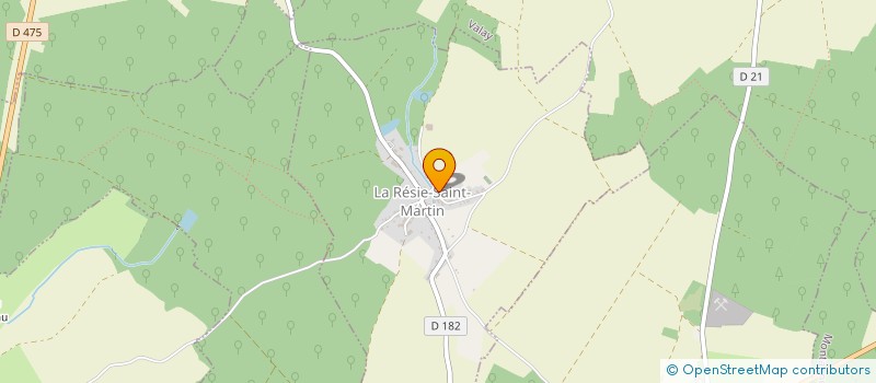 localisation de l'entreprise MADAME LAURA MENNETRIER  LA RESIE-SAINT-MARTIN