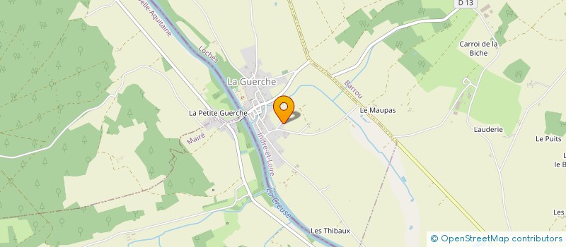 localisation de l'entreprise MADAME LAURA MERDA  LA GUERCHE