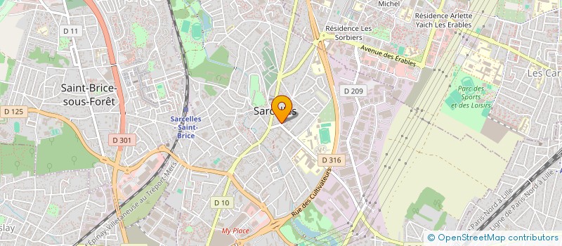 localisation de l'entreprise MADAME LAURA MERESSE à SARCELLES