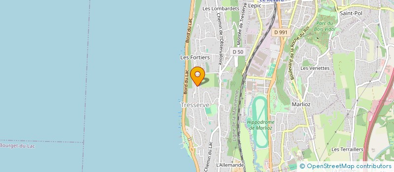 localisation de l'entreprise MADAME LAURA MERLIN  TRESSERVE