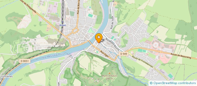 localisation de l'entreprise MADAME LAURA MESLEM  GIVET