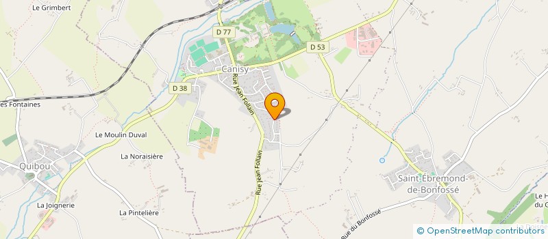 localisation de l'entreprise MADAME LAURA MESLIN  CANISY