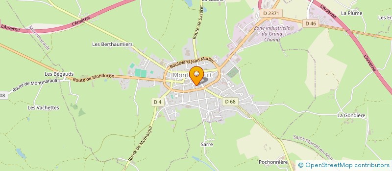 localisation de l'entreprise MADAME LAURA METAY  MONTMARAULT