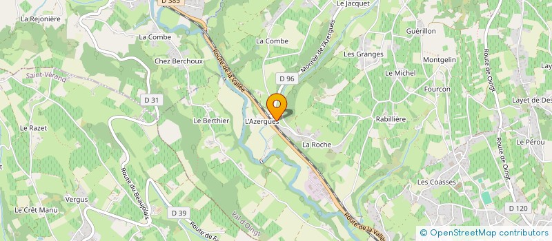 localisation de l'entreprise MADAME LAURA MEUNIER  VAL D'OINGT