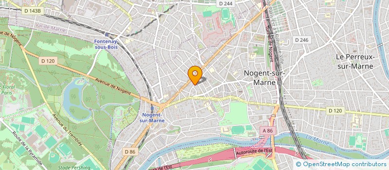 localisation de l'entreprise MADAME LAURA MEYER à NOGENT-SUR-MARNE