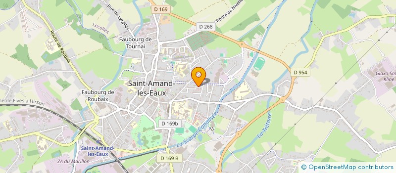 localisation de l'entreprise MADAME LAURA MILLIEZ  SAINT-AMAND-LES-EAUX