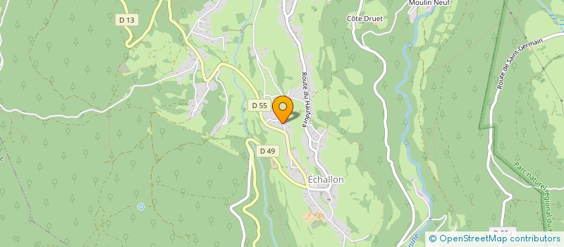 localisation de l'entreprise MADAME LAURA MITI  ECHALLON