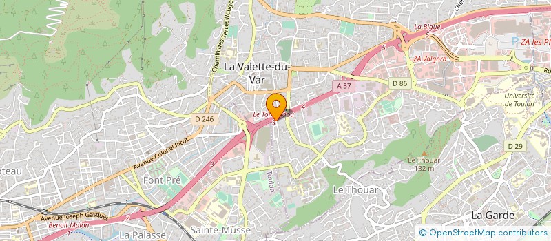localisation de l'entreprise MADAME LAURA MITTON-MOCZYGEBA à LA VALETTE-DU-VAR